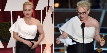 Patricia Arquette Sukses Raih Oscars 2015, Hajar Meryl Streep!