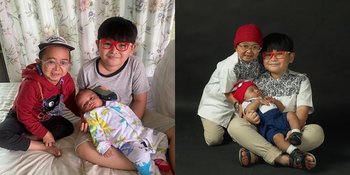 Penuh Kebahagiaan, 8 Potret Daus Mini dan Kedua Putranya Bak Trio Kembar Tapi Beda Generasi