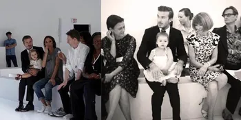 Persiapkan Show, Victoria Beckham Ditemani Harper dan Suami