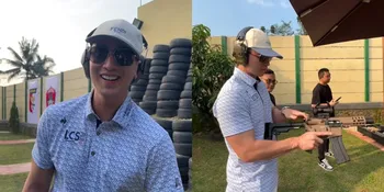 Pertama Kali Latihan Nembak, Verrell Bramasta Berhasil Bidik Tepat Sasaran - Gayanya Keren Banget