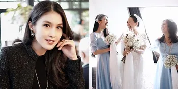 Pesona Cantik Sandra Dewi Jadi Bridesmaid di Pernikahan Yuanita Christiani