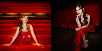 Pesona Frislly Herlind di Gala Premiere 'DESA MATI', Menawan dengan Gaun Merah