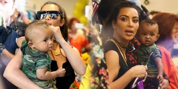 Piknik Seru di Taman, Saint West Pamer Tawa Lucu Menggemaskan