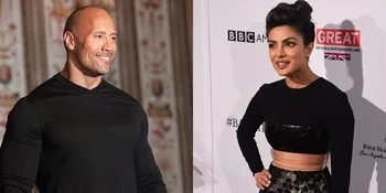 Pose Kece Dwayne Johnson dan Priyanka Chopra di Pantai, Bikin Iri