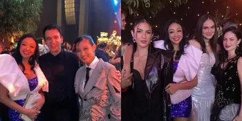 Potret Asri Welas di Anniversary Manoj Punjabi, Tampil Memukau dengan Gaun Biru dan Tampak Lebih Bahagia