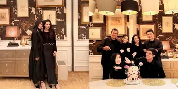 Potret Beby Tsabina Rayakan Ulang Tahun Mama Bersama Keluarga, Tampil Elegan dengan Dresscode Hitam