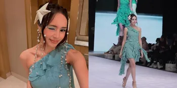 Potret Beby Tsabina Saat Melenggang di Indonesian Fashion Aesthetic dengan Gaya Unik dan Anggun