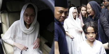 Potret Bunga Citra Lestari Bersama Anak Menuju Pemakaman Ashraf Sinclair, Mata Sembab &#38; Ekspresi Penuh Kesedihan