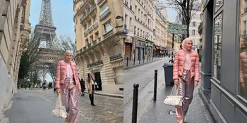 Potret Cantik Syahnaz Liburan ke Paris, Tampil Gemas dengan Outfit Serba Pink