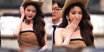 Potret Cantik Wonyoung IVE di Miu Miu Fashion Show dengan Gaya Western yang Effortlessly Chic
