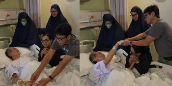 Potret Kakek Shahnaz Haque dan Gilang Ramadhan saat Dijenguk di Rumah Sakit, Banjir Doa dari Netizen