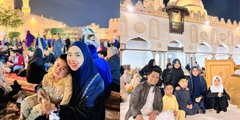 Potret Keluarga Oki Setiana Dewi, Menyambut Malam ke-27 Ramadan di Masjid Al-Azhar Kairo
