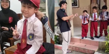 Potret Kiano dan Kenzo Pakai Seragam SD saat Syuting Film Bareng Ini Bikin Gemas