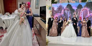 Potret Lucinta Luna di Pernikahan Vincent-Vior, Tampil Menyala dengan Rambut Pink