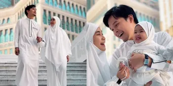 Potret Manis Anisa Rahma dan Suami Umroh saat Ramadan, Momen Bareng Si Kecil Jadi Sorotan