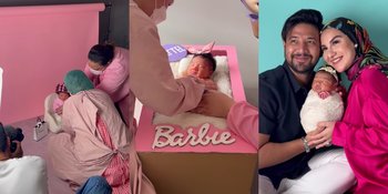 Potret Newborn Photoshoot Baby Puti Anak Kedua Irish Bella dan Ammar Zoni, Bikin Gemas Jadi Boneka Barbie - Pakai Roll Rambut