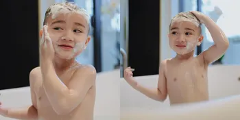 Potret Rayyanza Mandi di Bathtub Saat Liburan, Netizen Heboh: Masih Kecil Tapi Gantengnya Kelewatan