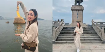 Potret Reisa Broto Asmoro Liburan di Zhuhai Tiongkok, Tampil Ceria dengan Outfit Casual