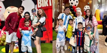 Potret Seleb-seleb dengan Outfit Casual sampai Glamor Hadir di Ulang Tahun ke-2 Baby L 'Levian' Anak Lesti dan Rizky Billar, Umi Pipik Enggak Ketinggalan