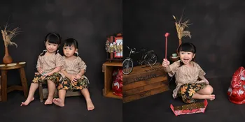 Potret Terbaru Dua Anak Felicya Angelista dan Caesar Hito dengan Baju Jawa, Super Lucu
