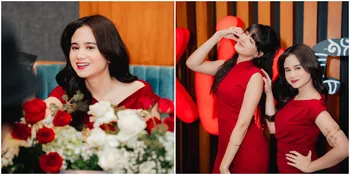 Potret Tissa Biani Memukau di Launching Film '7 HARI UNTUK KESHIA', Busana Merah yang Memesona