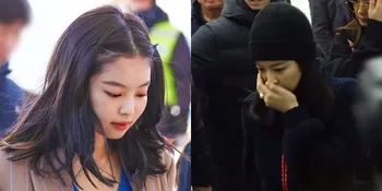 Pulang Dari Indonesia, Jennie BLACKPINK Terkejut Melihat Fans Terjatuh di Bandara