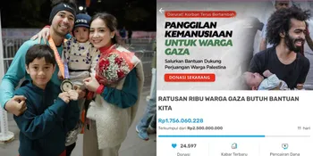 Raffi Ahmad Beserta Keluarganya Jalankan Donasi Untuk Palestina - Sudah Tembus 1,7 Miliar dalam Kurun Waktu 3 Hari!