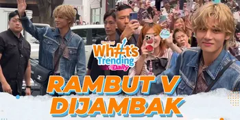 Rambut V BTS Dijambak Saat Hadiri Event Celine, ARMY Marah