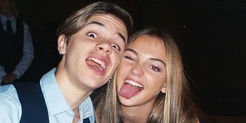Rayakan Anniversary 1 Tahun Pacaran, Romeo Beckham Posting Foto Mesra Bareng Mia Regan
