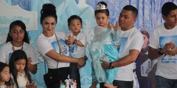 Rayakan Ultah Ke-3, Amora Jadi Putri Ala 'FROZEN'
