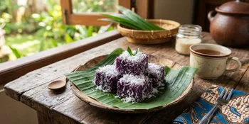 Resep Kue Ubi Ungu Kelapa Parut Kukus yang Praktis, Cocok untuk Teman Minum Teh