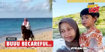 Ria Ricis Terjatuh Dari Kuda Saat Liburan, Moana Sempat Panik