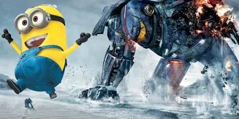 Robot 'PACIFIC RIM' Dikalahkan Minion 'DESPICABLE ME 2'