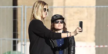 Romantis di Roma, Ellen Page Cium Pasangan Lesbiannya