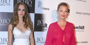 Saat Cara Delevingne dan Kate Moss Adu Kecantikan, Mirip?