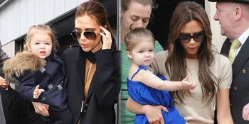 Saat Harper Seven Beckham Tidur Dalam Gendongan Ibunya, Cute!
