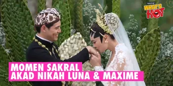 SAH! Detik-Detik Maxime Bouttier Nikahi Luna Maya, Ini Jumlah Maharnya Yang Penuh Arti