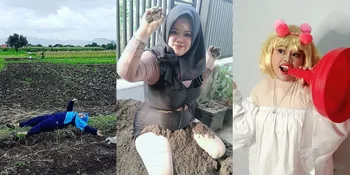 Sederet Aksi Kekeyi yang Dianggap Absurd, Tiduran di Sawah - Tampil Berani Pakai Bikini Sambil Mainan Pasir