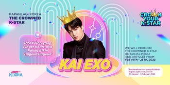 Selamat KAI EXO sebagai THE CROWNED K-STAR KapanLagi Korea 'Idol K-Pop yang Finger Heart-nya Paling Bikin 'Dugeun Dugeun'
