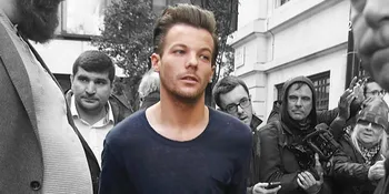 Semangat Kunjungi Bayinya, Louis Tomlinson Jalan Tanpa Alas Kaki