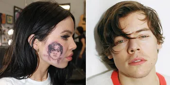 Sempat Viral, Tato Harry Styles di Wajah Penyanyi Ini Ternyata Palsu!