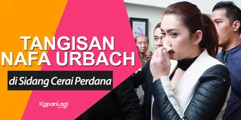 Senyum - Menangis, Nafa Urbach Emosional Hadapi Sidang Cerai Pertama