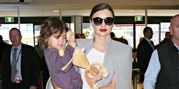 Serunya Liburan Miranda Kerr dan Si Kecil Flynn Bloom