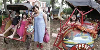 Serunya Liburan Safeea Naik Becak 'Pakde' di Australia