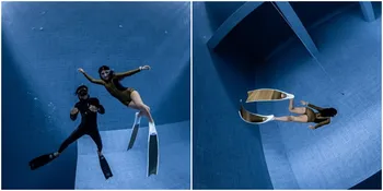 Serunya Prilly Free Diving, Begini Momen Menegangkan Tahan Napas di Kedalaman 16 Meter