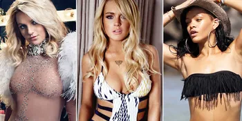 Sexy! Artis-Artis Yang Ekspose Dada di Balik Baju Transparan