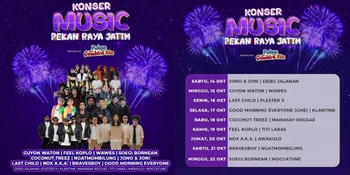 Siap-siap Merapat! Konser Musik Pekan Raya Jatim Bakal Digelar di Surabaya Selama 9 Hari - NDX AKA hingga Last Child Bakal Gebrak Panggung!