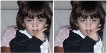 So Cute! Karan Johar Ajari AbRam Khan Pose Duck Face Unyu