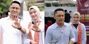 Sonya Fatmala Dampingi Hengky Kurniawan Nyoblos, Ajak Warga Bandung Barat Gunakan Hak Pilih