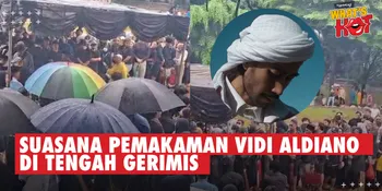 Suasana Pemakaman Vidi Aldiano Di Tengah Gerimis, Semua Kompak Bersaksi Alm Adalah Orang Baik